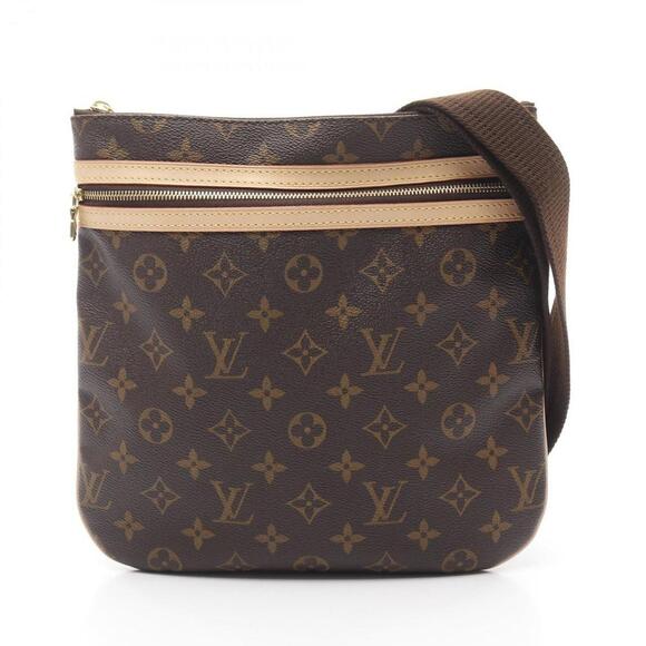 LOUIS VUITTON Brown Monogram Leather Shoulder Bag - Picture 1 of 9